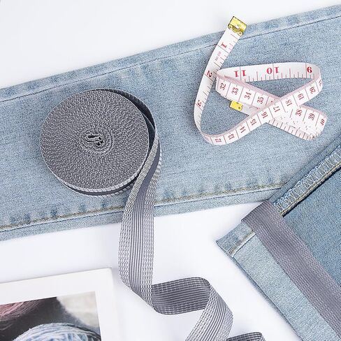 11 Yard Iron-on Instant Hem Tape, Adhesive Tape Iron on, Adhesive Fabric Hemming Tape for Pants, Jeans, Clothes (Black, 1 Roll) in Kuwait