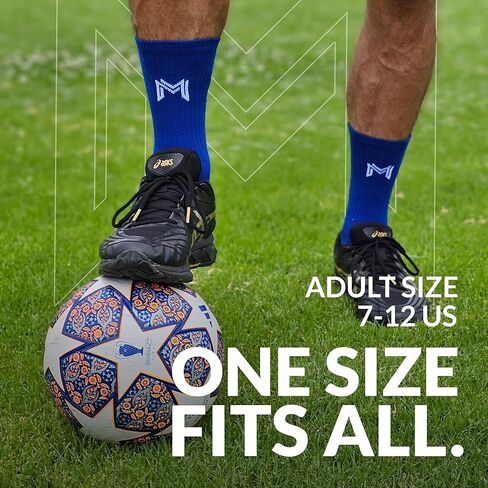 EMPULSE SPORTS Anti-Slip Grip Socks- Ideal for Soccer,Football,Gym,Basketball,Yoga & More - Unisex, Sizes 7-12 US, Blue in Saudi Arabia