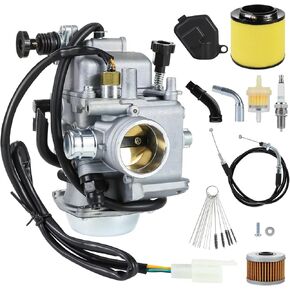 TRX 350 Carburetor for Honda Rancher 350 TRX350FE TRX350FM TRX350TE TRX350TM 2000-2006 with Air filter& Oil filter & spark plug 16100-HN5-M41