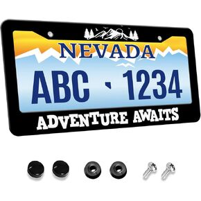 MIOAOSRT Gold Dog Paw Print License Plate Frame Dog Paw and Star License Plate Cover Car Tag Holder Metal License Plate Frame Fits Standard U.S.Vehicles 12x6 Inch