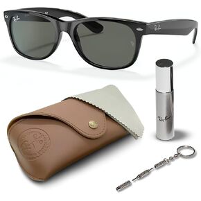 Ray-Ban RB2132F New Wayfarer Classic Square Shape Sunglasses for Men and Women- Timeless Classic Sun Glasses with Modern Elegance - Premium UV Protection - Designer Men's and Women's Sunglasses
