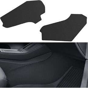 Central Control Side Anti-Kick Mat Cover Compatible with Tesla Model Y 2020-2024, Front Seat Side Cover TPE Cover Pad for Model Y Easy Install Clean Car Interior Accessories - Matte Black 2Pack