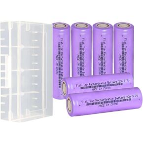 3.7 Volt 18650 Rechargeable Battery, 3000mAh Battery Flat Top Lithium Battery for LED Flashlights, Headlamp
