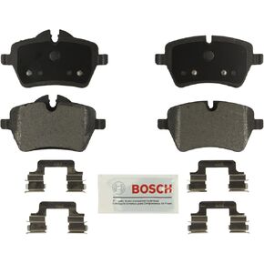 BOSCH BE1204H Blue Semi-Metallic Disc Brake Pad Set With Hardware - Compatible With Select Mini Cooper, Cooper Countryman, Cooper Paceman; FRONT