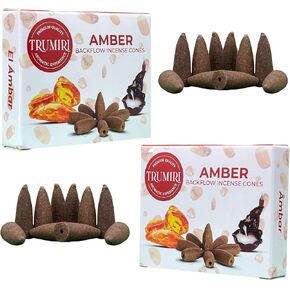 Pineapple Backflow Incense Cones - Total 20 Incense Cones Waterfall - Dual Pack of 10 Incense Backflow Cones - Waterfall Incense Cones - Incense Waterfall Cones for Burner
