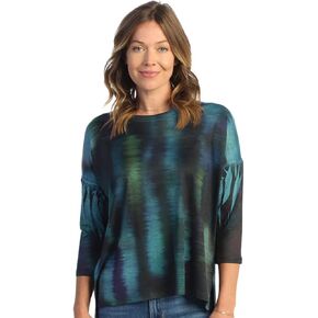 Jess & Jane Women's Reflections Slinky Knit Side Slit Tunic Top