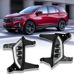 Front Bumper Fog Light Turn Signal Assembly Daytime Running Lamp Compatible With Chevy Chevrolet Equinox 2022 2023 2024 LS LT Fleet RS Premier
