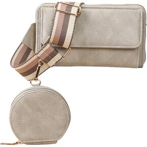 Crossbody Bags for Women, Cell Phone Crossbody Wallet with Card Slots,Trendy Shoulder Wallet with Coin Purse