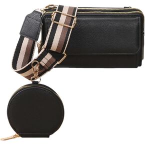 Crossbody Bags for Women, Cell Phone Crossbody Wallet with Card Slots,Trendy Shoulder Wallet with Coin Purse