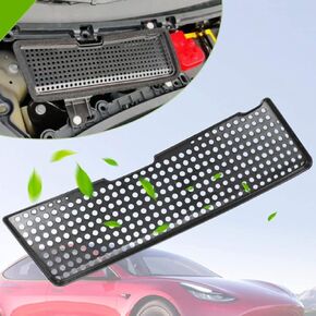 Model 3 Air Intake Filter Grille Cover Air Flow Vent Protection Frame Cover Anti-blocking Air Inlet Grill Cover for 2021 2022 2023 2024 2025 Tesla Model 3 Accessories