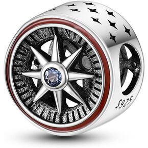 Parmuz Charms for Bracelets 925 Sterling Silver summer travel Ocean Lucky charm beads Pendant Jewelry Gift for Woman Mom