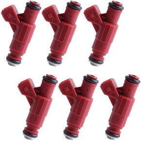Fuel Injectors ECCPP 6pcs High Performance 4 Hole Fuel Injector Kits 0280156028 Fit for 2002 2003 2004 Mercury Mountaineer 2001 2002 2003 Ford Explorer 4.0L