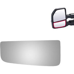 WLLW Mirror Glass for 2015-2020 FORD F-150 2017-2022 FORD F-250/F-350/F-450/F-550 SUPER DUTY Driver Side Only Left Convex Replacement Lower Glass with Adhesive