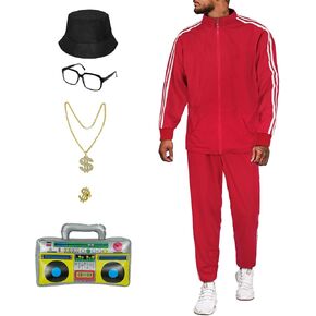 Men's 80s 90s Costumes Old School Hip Pop Rapper Outfits