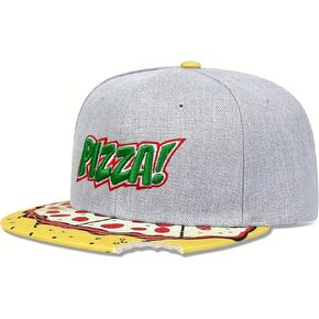 CORIRESHA Unisex Pizza Hat Snapback Trucker Streetwear Hip Hop Embroidery Baseball Cap