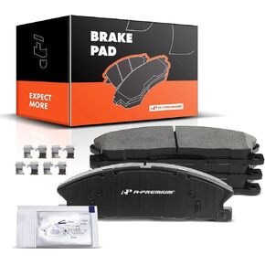 A-Premium Front Ceramic Disc Brake Pads Set Compatible with Select Ford and Lincoln Models - Taurus, Explorer, Flex, Police Interceptor Sedan/Utility, Special Service Police Sedan, MKS, MKT