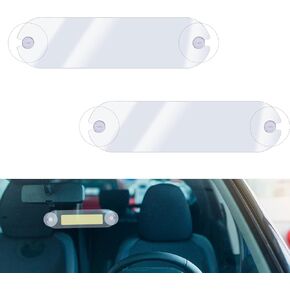 Ez Pass Holder, 2 Pcs Ezpass Holder for Windshield Ez-Pass Transponder with Strong Suction Cups Holder Toll Pass Holder Windshield Sticker Holder Fits Most Major Toll Passes, Stickers Not included