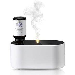 Waterless Diffuser for Essential Oil, Battery Operated Scent Air Aromatherapy Diffuser, Mini Portable Aroma Diffusers with 3 Mist Modes, Cycle Start, for 160-400 sq.ft Room Home Office Bedroom
