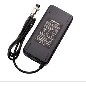67.2V 2A Charger 60V Li-ion Battery Smart Charger for 16S Li-ion Battery Ebike 16S Lithium Batteries Health Care 59.2V (XLR 3-Pin ①+②-)