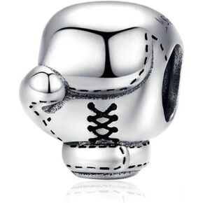 Boxing Gloves Charm 925 Sterling Silver Sports Hat Beads Sports Charms for Pandora Bracelets (Boxing Glove Charm)