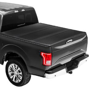 Hard Folding Truck Bed Tonneau Cover for Ford Ranger 6ft Bed 2019-2024, Tri-Fold Truck Tonneau Cover Compatible with 2019-2024 Ranger 6ft Bed,Black