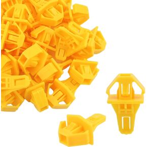 30pcs Bumper Moulding Clip, Yellow Nylon Fastener Rivet Radiator Grille Clip for Honda 91578-T0A-003 CR-V 2012-2014 Acura RLX 2018-2020