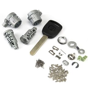 3mirrors L/R Door Lock Cylinder Recode Rekey to Match Your Current Old Existing Key Compatible with Honda 1998-2002 Accord, 2001-2005 Civic, 1999-2004 Odyssey, 2000-2009 S2000, 72185-S9A-013