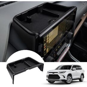 Autorder Center Console Dash Organizer for 2024 2025 Toyota Grand Highlander Accessories Dashboard Insert Tray with Cellphone Holder Storage Box with Anti-Slip Mat in Kuwait