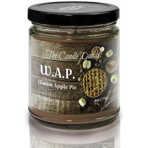 W.A.P. - WAP Warm Apple Pie Scented - Funny 6 OZ JAR Candle - 40 Hour Burn TIME