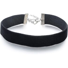 Gothic Black Velvet Choker Necklace for Women, Valentines Day Birthday Gifts, Halloween Cosplay Jewelry