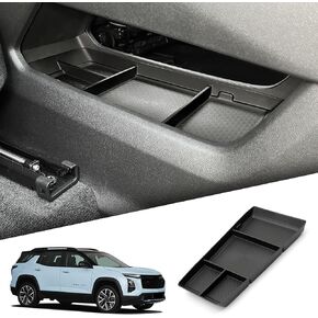 smabee Center Console Organizer for Chevrolet Chevy Equinox 2025 Accessories Under Center Console Organizer 2025 Chevy Equinox TPE Lower Center Console Tray Insert Interior Black