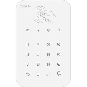 WiFi Home Alarm Security System,Wireless DIY Smart Home Burglar Security Alarm System 10 Pieces Kits, Compatible with Alexa Google Home Voice Control for Villa Home Apartment