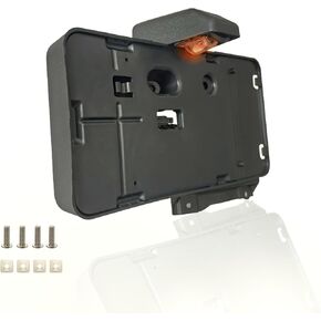 Rear License Plate Holder for 2007-2017 Wrangler JK JKU, License Frames Tag Bracket Relocation Mount Black with Lamp Replacement