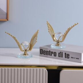 Gold Decor Abstract Art Sculpture Modern Accents Aesthetic Statues for Home Office Desk Living Room Bookshelf Decorations Or House Warming Gifts New Home