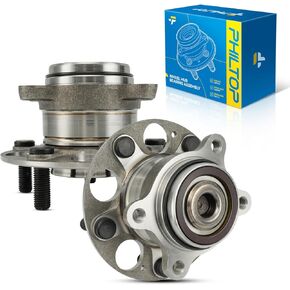 PHILTOP 512450 Rear Wheel Bearing Fit for Honda Civic 2013-2015, 5 Lugs Wheel Hub Assembly W/ABS