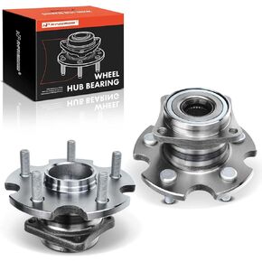 A-Premium 2 x Rear Wheel Bearing and Hub Assembly with 5-Lug Compatible with Toyota Matrix 2009-2013, Pontiac Vibe 2009-2010, AWD Only
