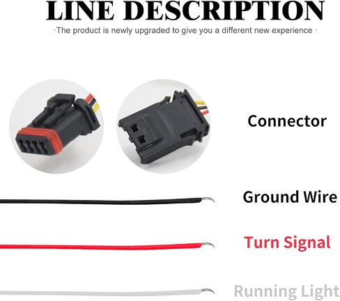 أضواء إشارة الانعطاف LED مع أضواء جانبية للجري أثناء النهار وأضواء أمامية للقيادة تناسب موديلات Harley Road Glide 2015-2023 باللون الأسود مع شبكة من الكروم in Saudi Arabia