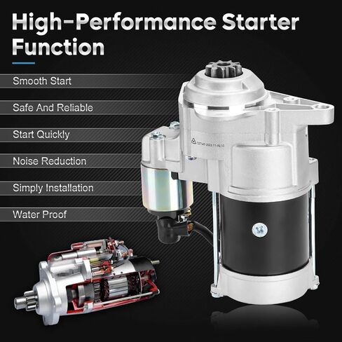 New Starter for 6.6L Chevy Diesel Truck Duramax Silverado GMC Truck Pickup Express Savana Van C5500 Topkick 2001-2017 Replaces for 17801 19140 8980023950 12638394 in Saudi Arabia