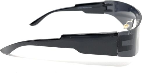 Wrap Around Sunglasses for Women Men Trendy Rimless Futuristic Shades Flat Top Fashion Eyeglasses in Kuwait