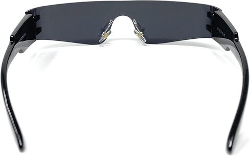 Wrap Around Sunglasses for Women Men Trendy Rimless Futuristic Shades Flat Top Fashion Eyeglasses in Kuwait