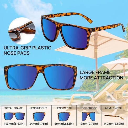OCCI CHIARI Oversized Polarized Sunglasses Men Fashion Sun Glasses UV400 Protection in Saudi Arabia