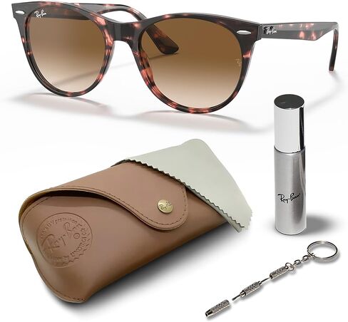 نظارات شمسية Ray-Ban RB2185 Wayfarer II Fleck Phantos Shape للرجال والنساء - نظارات شمسية كلاسيكية خالدة مع أناقة عصرية - حماية ممتازة من الأشعة فوق البنفسجية - نظارات شمسية للرجال والنساء in Kuwait