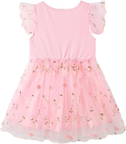 UMELOK Toddler Tutu Dress Little Girls Tulle Casual Dresses Size 3-8 Years in Kuwait
