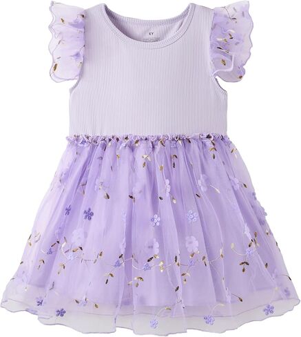 UMELOK Toddler Tutu Dress Little Girls Tulle Casual Dresses Size 3-8 Years in Kuwait