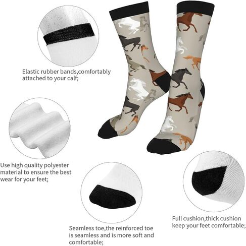 Novelty Socks Funny Crew Socks Crazy Casual Socks For Women Men in Saudi Arabia