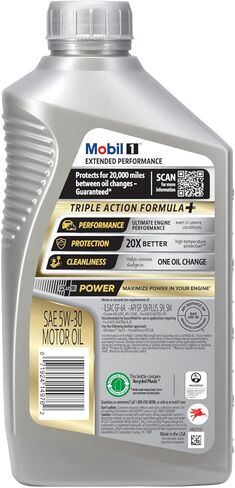 زيت محرك موبيل 1 طويل الأداء وعالي الأداء 5W-20، 1 كوارت (6 عبوات) in Kuwait