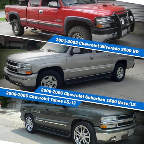 Fog Lights Assembly Compatible with Chevy Silverado 1500 2500 1999-2002, Chevy Suburban Tahoe 2000-2006 Fog Lamps included 899 12V 37.5W Bulbs- 1 Pair (Clear Lens) in Kuwait