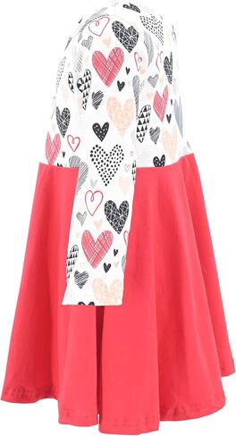 Unique Baby Girls Valentines Day Fashion Hearts Tutu Dress in Saudi Arabia