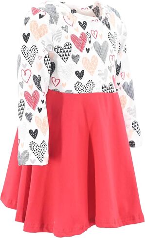 Unique Baby Girls Valentines Day Fashion Hearts Tutu Dress in Saudi Arabia