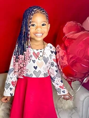 Unique Baby Girls Valentines Day Fashion Hearts Tutu Dress in Saudi Arabia
